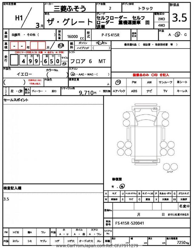 Mitsubishi Fuso The Great 1989 thumbnail 17