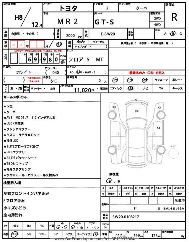 Toyota MR2 1996 thumbnail 47