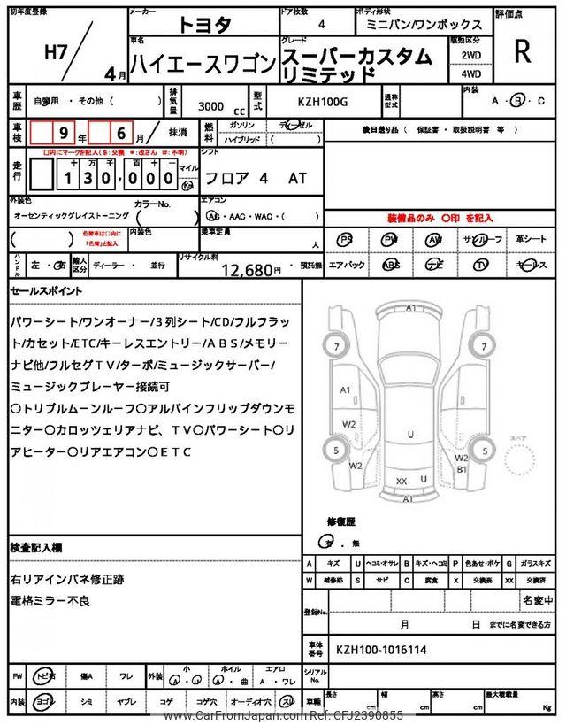 Toyota Hiace Wagon 1995 thumbnail 21