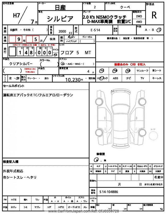 Nissan Silvia 1995 thumbnail 21
